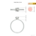 thumbnail image 5 of ANGARA Natural Diamond Solitaire Engagement Ring in 14K White Gold for Women (Size-5.9mm| Color-I-J| Clarity-I1-I2) | April Birthstone, Anniversary, Jewelry Gift for Women | Natural Diamond Ring, 5 of 10