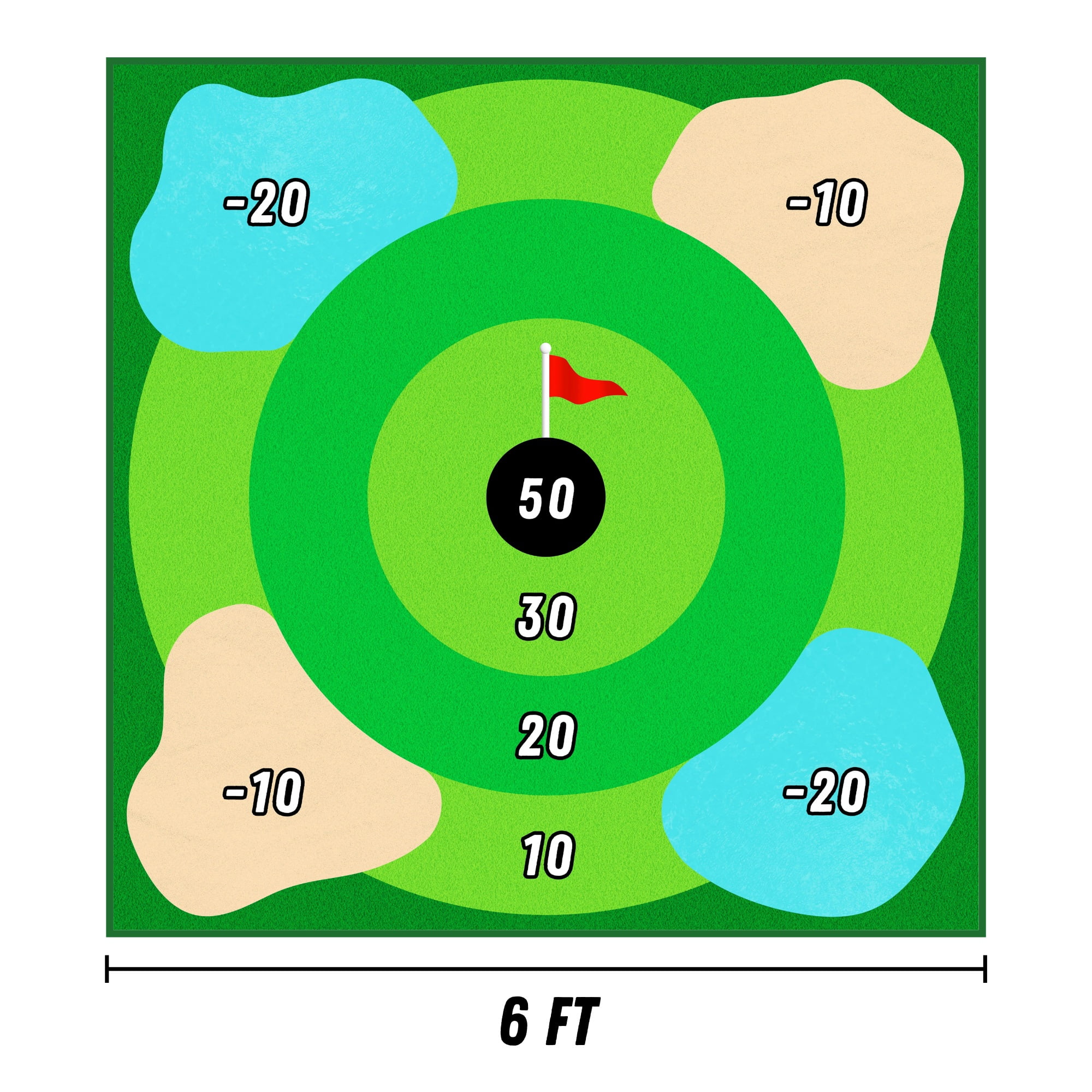 Sticky Chipping Golf Target Game, Indoor Outdoor Game, for All Ages, by MinnARK