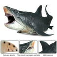 thumbnail image 4 of Large Shark Toys High Simulation Megalodon Toy Realistic Sea Creature Cognitive Toy Early Educational Simulation Shark Figure Toy Sensory Development Shark Bath Toy for Kids Ages 3+, 4 of 9