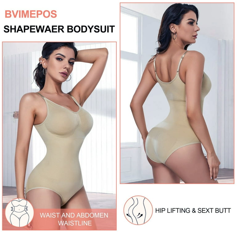 Lilvigor Women Full Body Shaper Slimming Bodysuits Shapewear Tops Tummy  Control Body Shaper Waist Trainer Vest with Hook 