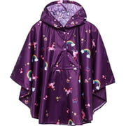 SaphiRose Lightweight Kids Rain Poncho Jacket Waterproof Outwear Rain Coat
