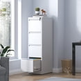 thumbnail image 2 of Metal File Cabinets, 4 Drawer Metal Vertical File Cabinet with Lock Office Home Steel Vertical File Cabinet for A4 Legal/Letter Size, White Office File Cabinets,Metal Steel File Cabinets, 2 of 14