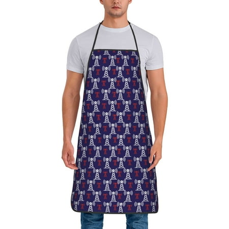 

Xecao Cell Tower Print Funny BBQ Chef Aprons for Men Women Adjustable Kitchen Cooking Aprons with Pocket Waterproof Oil Proof No Pilling Fading