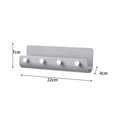 thumbnail image 4 of 1 Piece Plastic Hook Free Hole Wall-mounted Storage Rack Home Creative Key Frame Porch Cap with Storage Box, 4 of 4