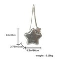 thumbnail image 5 of SIEYIO Sparkly Solid Color PU Crossbody Bag Star Shape Shoulder Purse with Metal Chain, 5 of 21