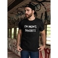 thumbnail image 2 of I'm Mom's Favorite Quote Men T-Shirt, Male Large, 2 of 4