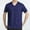 #Navy, variant on DPTALR Men's Fashion Comfortable Solid Color V-Neck Short Sleeve Casual T-shirt,Black, L
