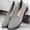 Gray, variant on Platform Loafers for Ladies, Round Toe Braided Leather Slip On Comfortable Working Shoes Khaki 8.5