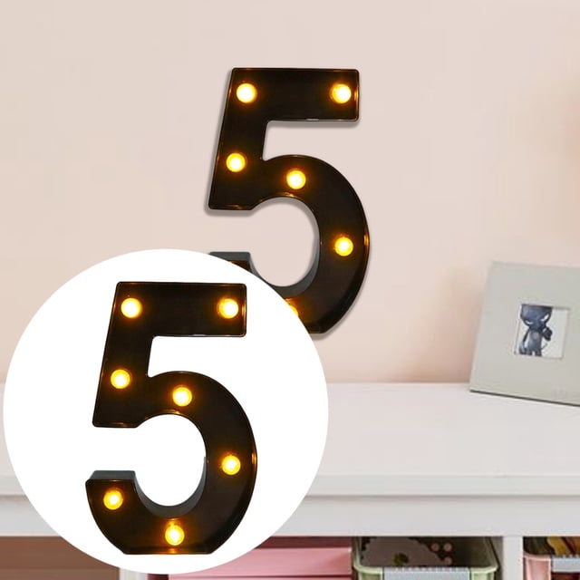 LXYFH Event & Party Marquee Numbers Light Up Numbers 09 Black Light Up Letters Marquee Letters For Wall Decor Sweet Party Decorations Birthday Party Decorations Gender Reveal Decorations