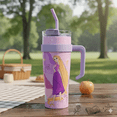 thumbnail image 2 of Termo Acero Inoxidable 1.2L Princesas con Popote y Asa, 2 of 7