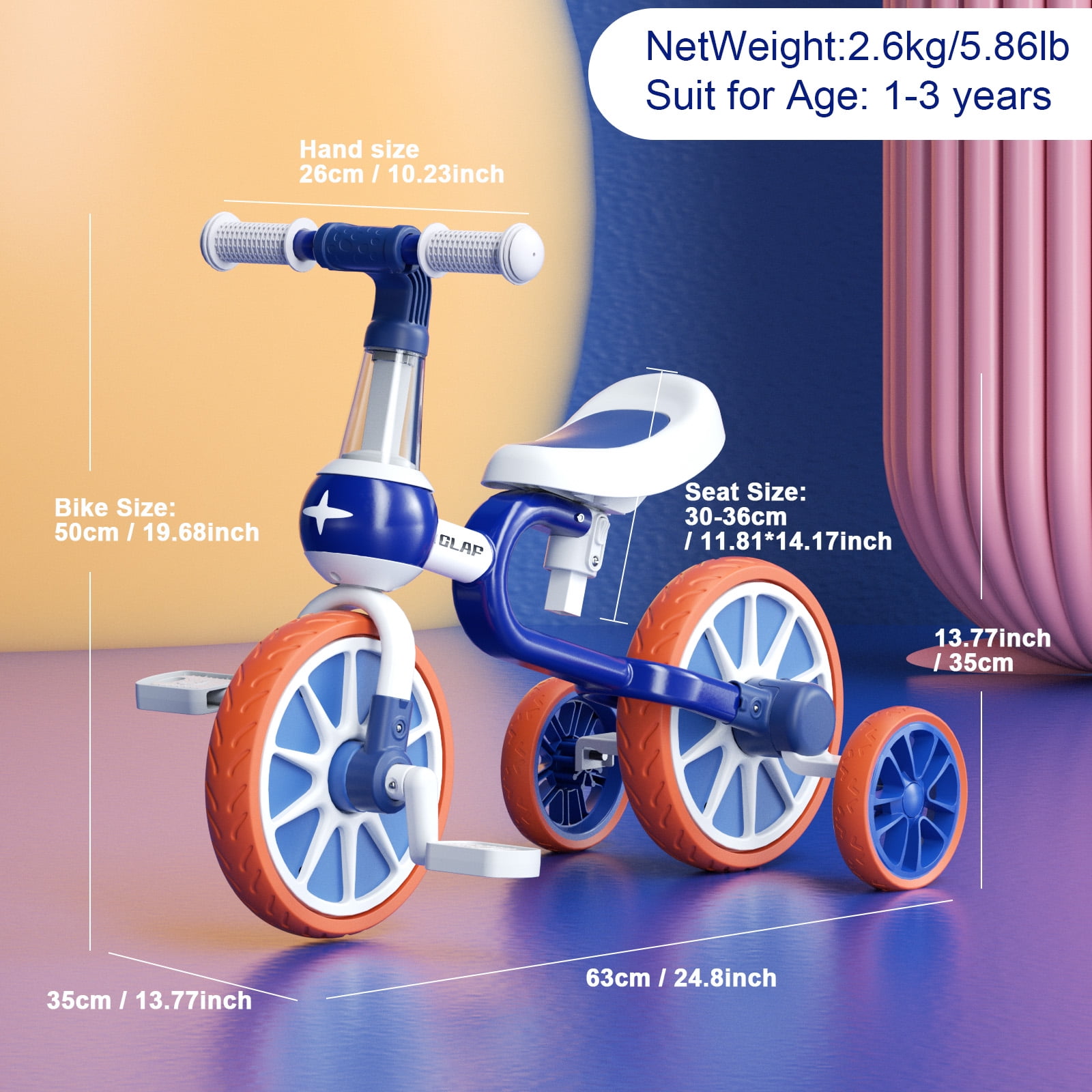 What age is a 50cm deals bike for