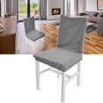 thumbnail image 3 of Cover 2Pcs Chair Cover Removable Polyester Seats Slipcover Chair Protector For Kitchen Dining Room Bedroom, 3 of 8