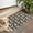 White Poodle Dog, variant on Baseball Doodle Pattern Door Rugs,Washable Non Slip Door Mats Indoor,Decorative Door Mats,Entry Mat Indoor for Entrance,Bedroom,Kitchen,Bathroom,16"x24"