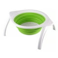 thumbnail image 1 of Cesta de drenaje plegable Yuarrent colador de frutas y verduras Organizador verde, 1 of 6