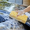 thumbnail image 2 of Car Wash Sponge, Extra Large Yellow Sponge for Auto Cleaning & Dish Washing, Easy Grip Scratch-Free Thick Foam Scrubber for Cleaning Car, Truck, RV, 2 of 7