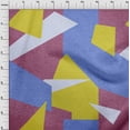 thumbnail image 4 of oneOone Cotton Flex Dark Magenta Fabric Geometric Abstract Random Shapes Sewing Craft Projects Fabric Prints By Yard 40 Inch Wide, 4 of 4