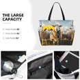 thumbnail image 3 of Balery Cute Prairie Sheep Herd Beach Travel Bag - Water-Resistant, Large Capacity Lightweight Tote with 7 Pockets for Women and Men - Perfect for Beach, Pool, Gym, and Travel, 3 of 7