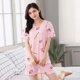 thumbnail image 1 of Yeebooter-Conjunto de pijama con estampado de dibujos animados para Mujer, ropa de dormir bonita de manga corta, chándal de ocio para el hogar, Verano, 1 of 4