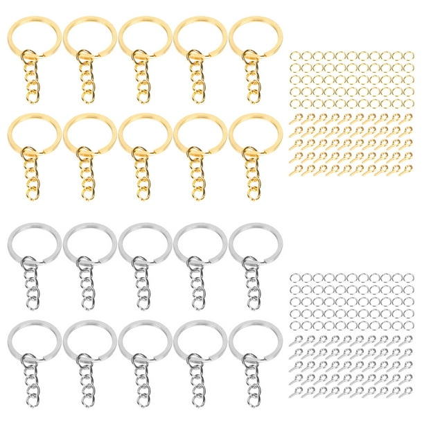Anillos Colgantes De Letras ANGGREK 220 Piezas de Anillos de Llavero Divididos Para Llaveros de Coche