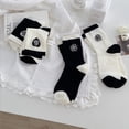thumbnail image 5 of Calcetines redondos suaves con puntera con bordado floral, 5 of 5