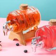 thumbnail image 2 of Becaristey Easy To Clean Glass Beverage Dispenser For Unisex For Parties Durable Cold Water, 2 of 6