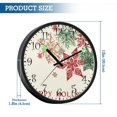 thumbnail image 3 of Voice Activated Clock with Glow Light 12 Inch Large Silent Wall Clock Battery Operated for Home Decor Geometric Snowflakes and Stars, 3 of 8