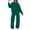 Green, variant on Fall Sweatsuits Women 2 Pcs Lounge Sets Matching Oversized Sweatshirt Sweatpants Tracksuit Set (Green XL)