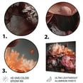 thumbnail image 3 of Designart "Blooming Peonies in Orange and Pink" Floral Peony Metal Wall Art Prints, 3 of 5