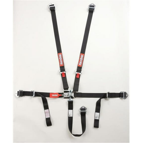 709009 JR L & L 5 Point Harness Set, Black
