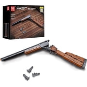 Double-barreled Shotgun Building Block, 1015 PCS Military Weapon Building Set, Simulation Blaster Collectible Gun Model