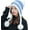 Blue White, variant on Women Winter Beanie Hat Earflap Peruvian Warm Slouchy Fleece Lined 3 Pom Poms Knit Sherpa Fluffy Soft Ski Hats