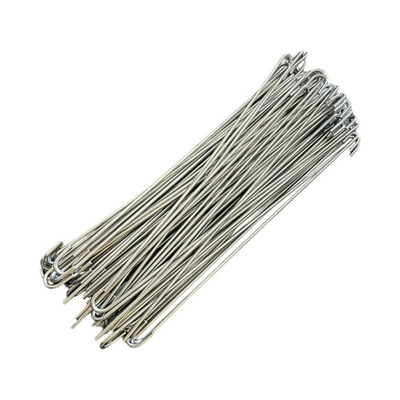 100 Pieces Industrial Grade Steel Fence Fasteners Permanent Outdoor Structure Stabilizers