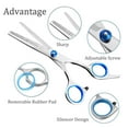 thumbnail image 3 of 12-piece stainless steel hairdressing set, professional hairdressing scissors, home hairdressing tools, including hair clipper, comb clip, razor, unisex, pet-friendly, 3 of 7