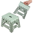 thumbnail image 1 of 18cm de Altura - Taburete Portátil de Plástico Verde para Niños y Adultos - Taburete Plegable de Alta Calidad - Taburetes Multifuncionales con Asa para Cocina, Baño, Jardín, 1 of 5