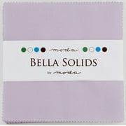 Bella Solids Lilac Moda Charm Pack; 42 - 5" Precut Fabric Quilt Squares