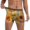 thumbnail image 2 of Salouo Sunflower Field Art Print Men's Boxer Briefs,Breathable Underwear Elastic Waistband Briefs for Men -XX-Large, 2 of 8