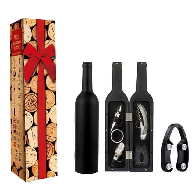 Amzcrzy Opener Abs Bottled Wine Corkscrew Wine Set Holiday Banquet Gift Wine Set Of Five Alloy Corkscrew Can Openers Bottle Opener