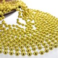 thumbnail image 3 of 33" 7mm Metallic Beaded Necklaces,Happon Mardi Gras Party Beads Necklaces,Holiday Beaded Costume Necklace Gold Beads Party Accessories for Party Beads Pirate Christmas Party Favors Supplies, 3 of 6