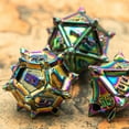 thumbnail image 5 of Cusdie Metal Dice Set, 7 Pcs DND Metal Dice, Pinwheel Design Polyhedral Dice Set, for Role Playing Game D&D Dice MTG Pathfinder, 5 of 5