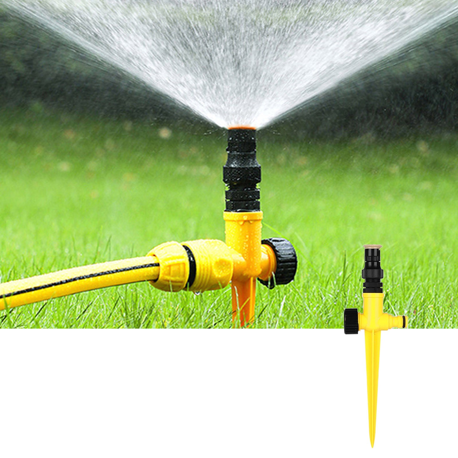 Hose Nozzle 360° Rotating Automatic Irrigation System Garden Lawn Sprinkler Garden Sprinkler For