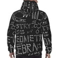 thumbnail image 7 of Wukai Black Scientific Print Men Hoodies Fleece Sweatshirts Long Sleeve Sweaters Pullover Fall Outfits Winter Clothes-Large, 7 of 7