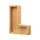 thumbnail image 4 of Lata de ahorro de madera con letras en inglés y cristal transparente., 4 of 6
