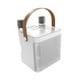 thumbnail image 3 of Altavoz inalámbrico portátil rectangular con micrófono y alcance de transmisión de 10 m Blanco, 3 of 9
