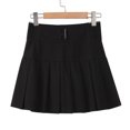 thumbnail image 2 of Mrat Mini Skirts Women Short Skirt Fashion Ladies Pleated A-Line Skirt Anti-Burnout High Waist Short Skirt Black Pencil Skirts for Femalen, 2 of 9