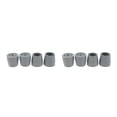 thumbnail image 2 of maskred 4 Pieces Ferrule Rubber Crutch Bottom Gray Tips End Protector Style A 2Set, 2 of 6