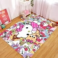 thumbnail image 6 of Cartoon Hello Kitty Rug ins style KT cat carpet  bedroom decoration bedside carpet Living room  crawling game mat, 6 of 12