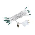 thumbnail image 2 of Novelty Lights Green 20 Light Incandescent Craft Mini Christmas String Lights White Wire 8.5 feet, 2 of 4