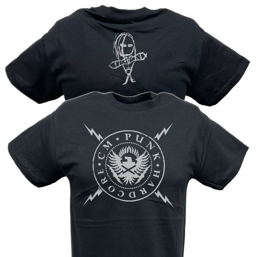 CM PUNK Seal of Hardcore Mens Black T-shirt XXL - Walmart.com