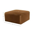thumbnail image 3 of Meridian Furniture Arc Saddle Velvet Ottoman, 3 of 8