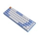 thumbnail image 1 of Teclado Gamer 65 Teclas Hot Swap Inalámbrico Plug and Play Robusto 31x10.3x4cm Azul Blanco, 1 of 9